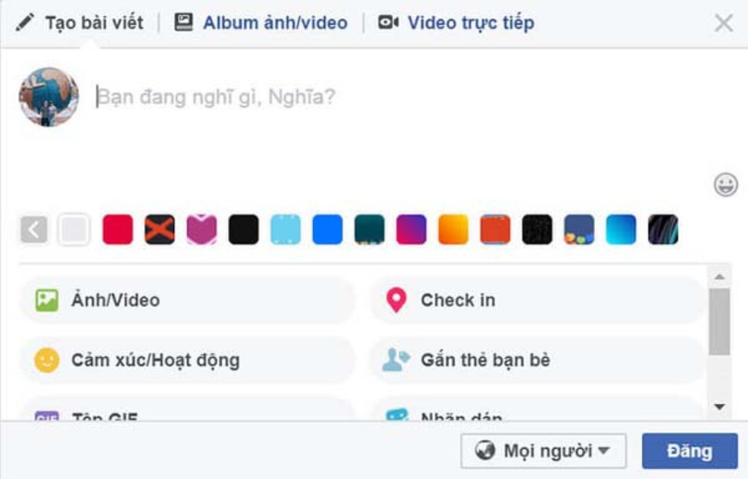 Viết status để lan tỏa những điều tích cực đến với mọi người